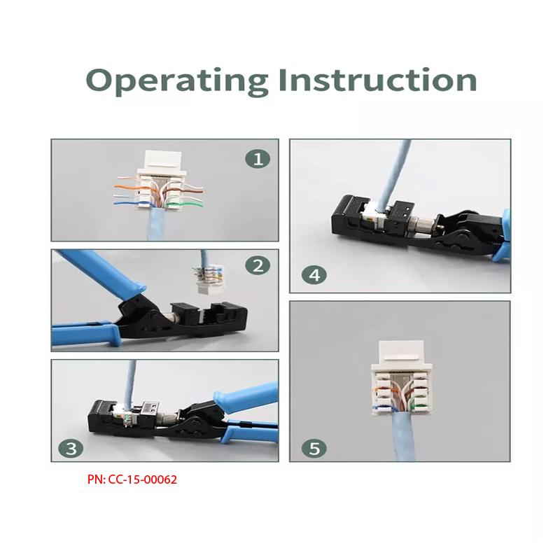 Kìm Bấm Nhân Mạng Loại 90 Độ Bấm Cùng Lúc 8 Sợi Siêu Nhanh CC-15-00062 Chính Hãng